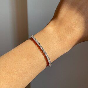 7.00Ct Lab Grown Diamond Tennis Bracelet in 14k White Gold